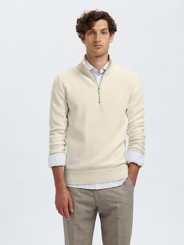 Pullover 'SLHAXEL' di SELECTED in beige
