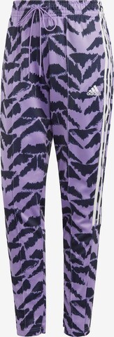 ADIDAS SPORTSWEAR Workout Pants 'Tiro Suit Up Lifestyle' in Purple: front