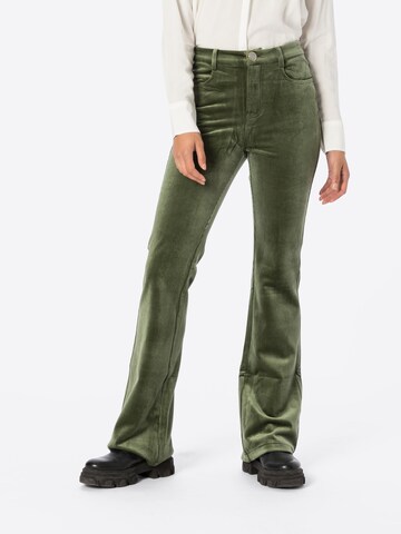 Traffic People Flared Trousers 'Charade' in Green: front