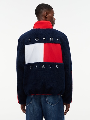 Tommy Jeans Fliisjakk, värv sinine: eest vaates