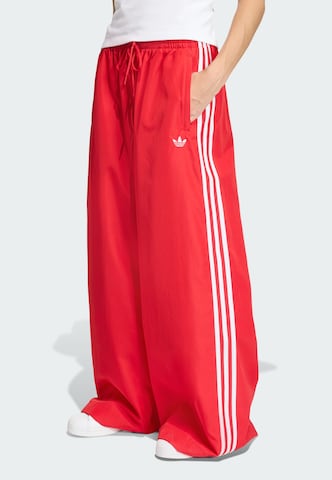 Wide Leg Pantalon 'Firebird Adilenium' ADIDAS ORIGINALS en rouge : devant