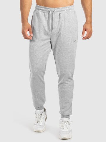 Smilodox Tapered Sporthose 'Nilo' in Grau: Vorderseite