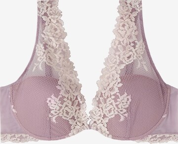 INTIMISSIMI Balconette Bra 'Pretty Flowers' in Purple: front