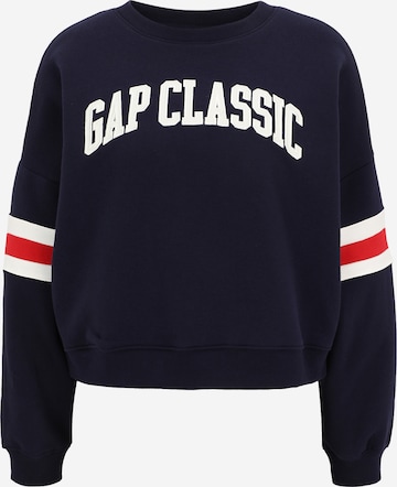 Sweat-shirt Gap Petite en bleu : devant