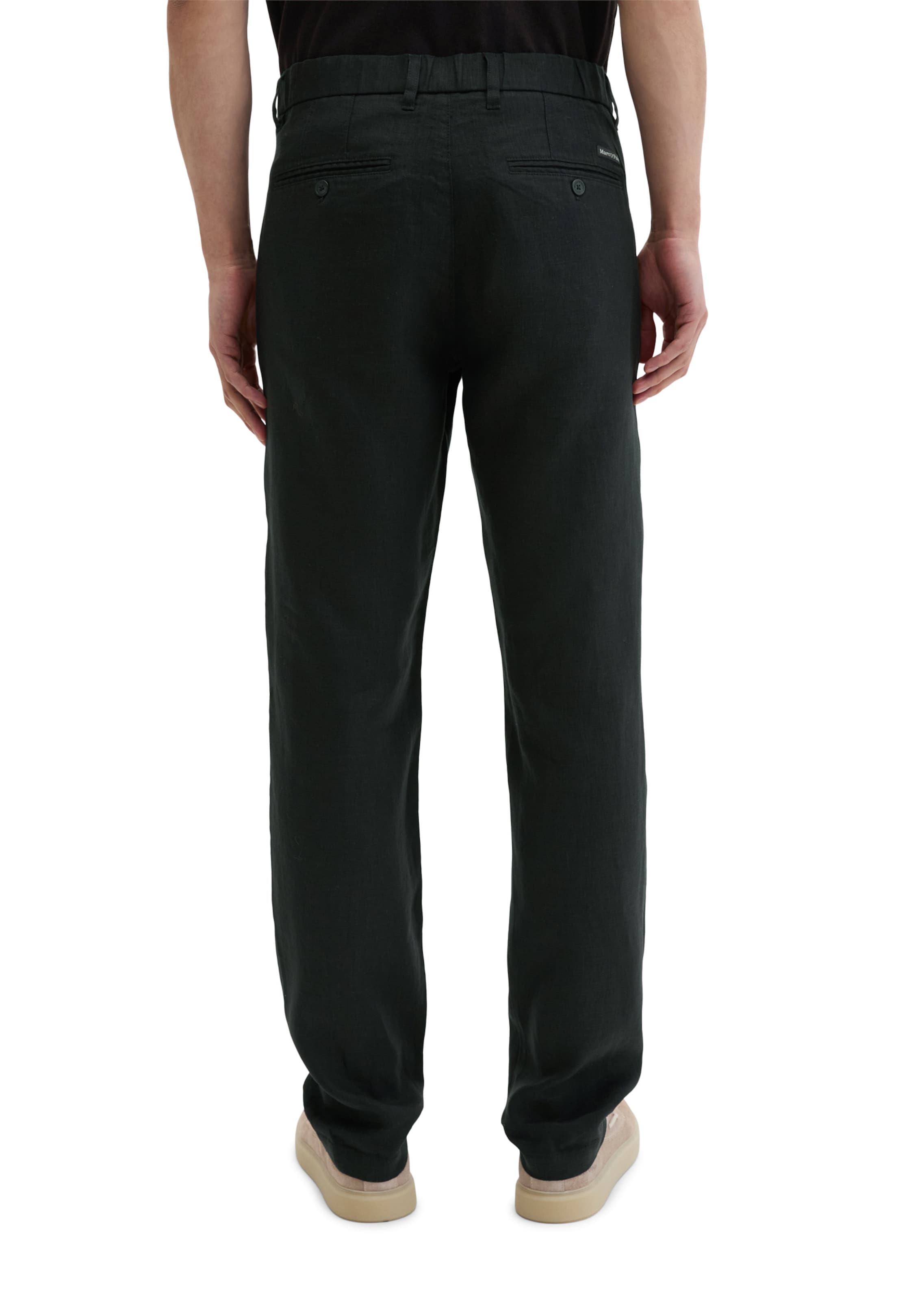 Effilé Pantalon à pince 'Osby' Marc O'Polo en noir