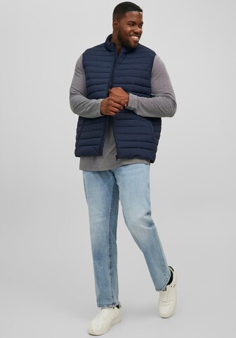 Jack & Jones Plus Vest in Blue