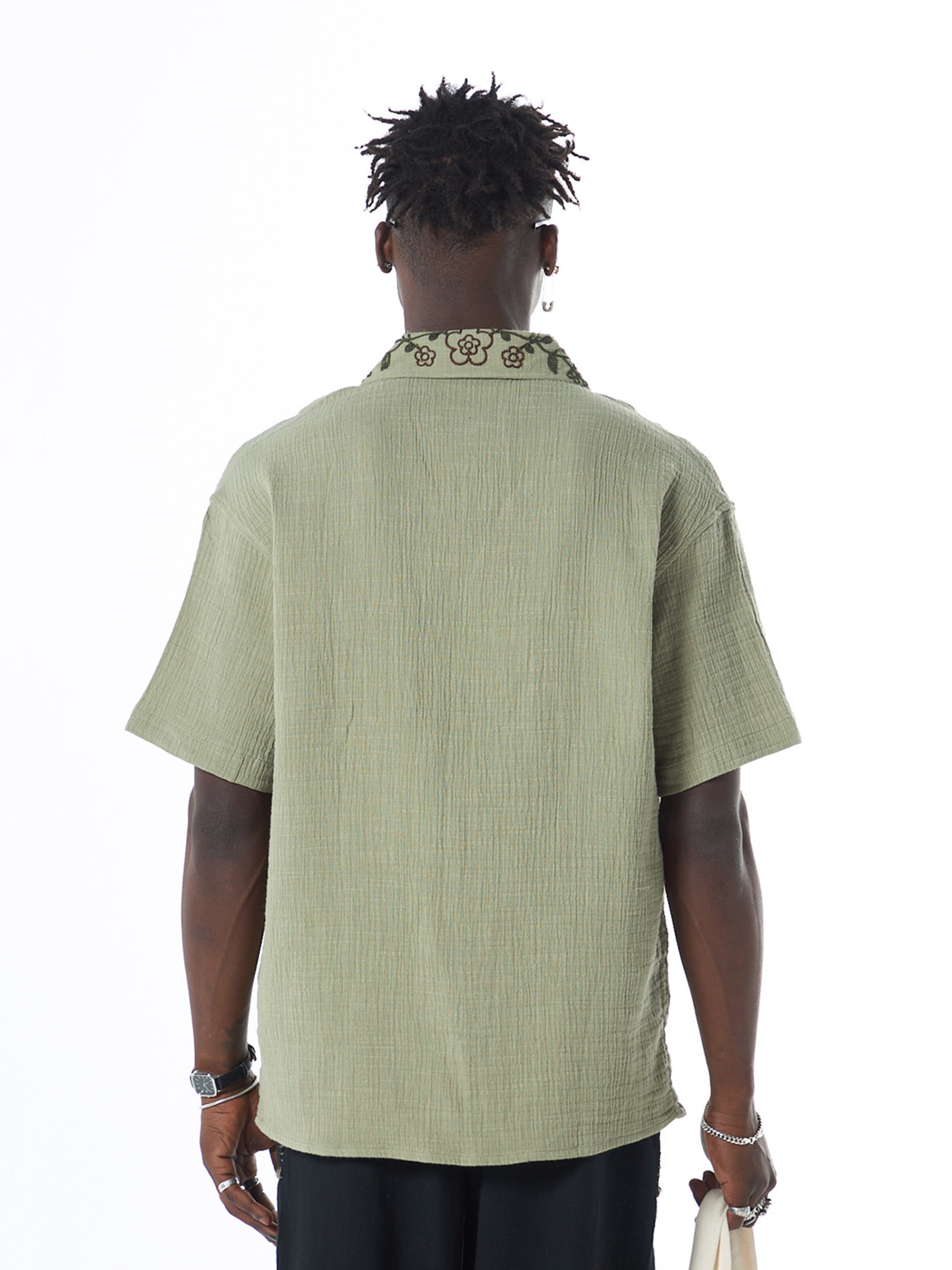 VAMOS CLO Comfort fit Overhemd in Groen