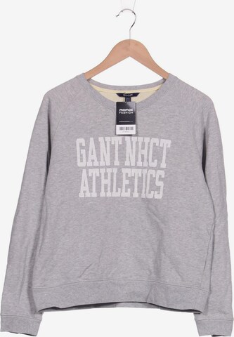 GANT Sweatshirt & Zip-Up Hoodie in M in Grey: front