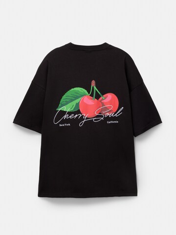 Pull&Bear T-Shirt 'STWD' in Schwarz
