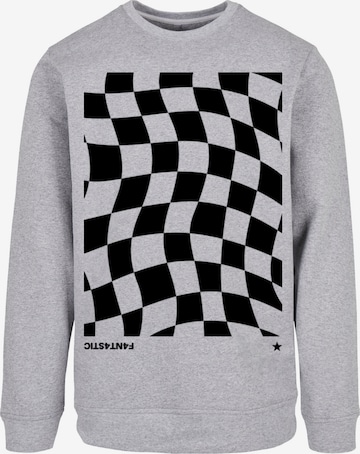 F4NT4STIC Sweatshirt in Grijs: voorkant