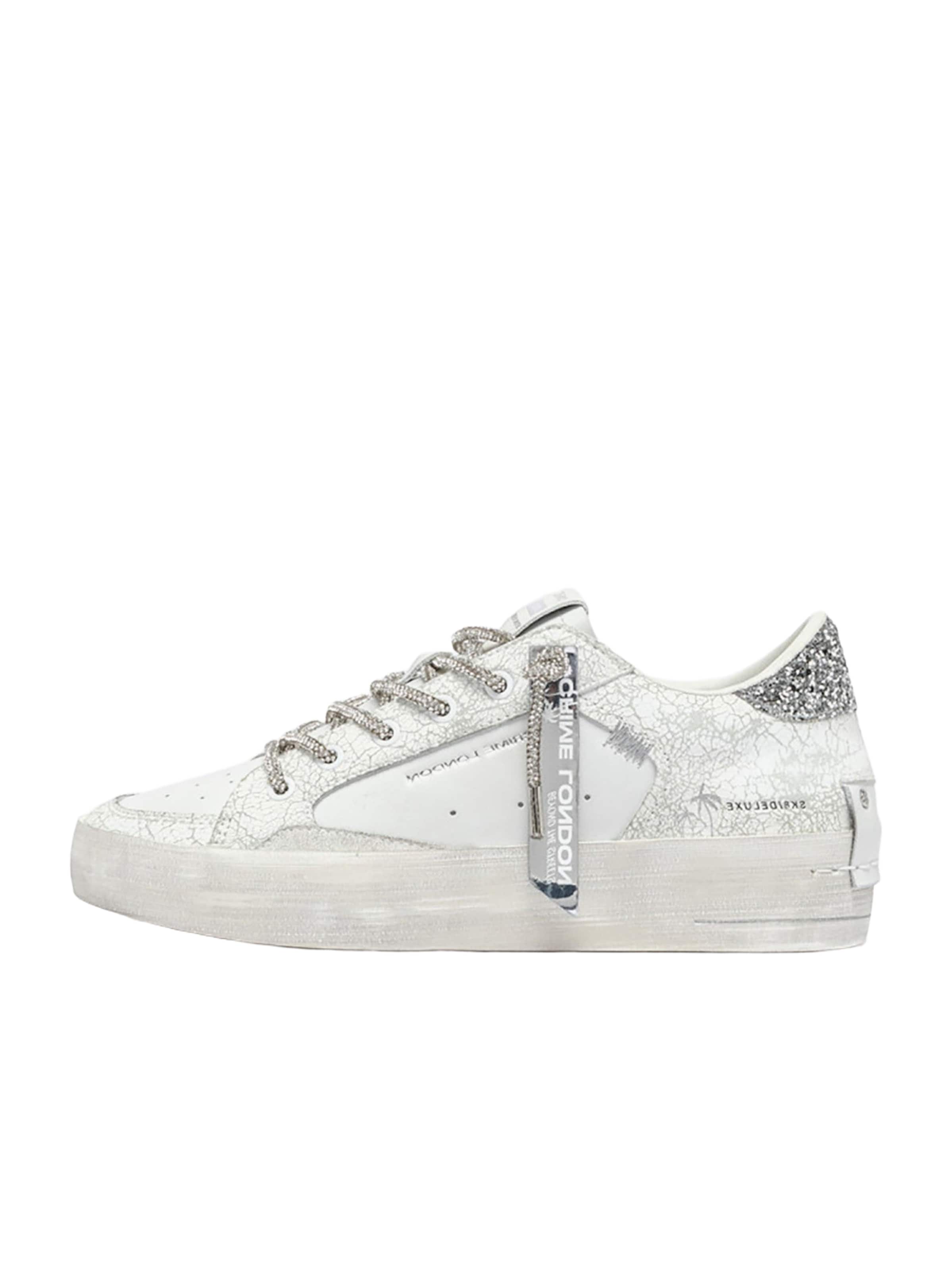 Crime London Sneakers laag 'Sk8 Deluxe' in Wit: voorkant