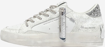Baskets basses 'Sk8 Deluxe' Crime London en blanc : devant