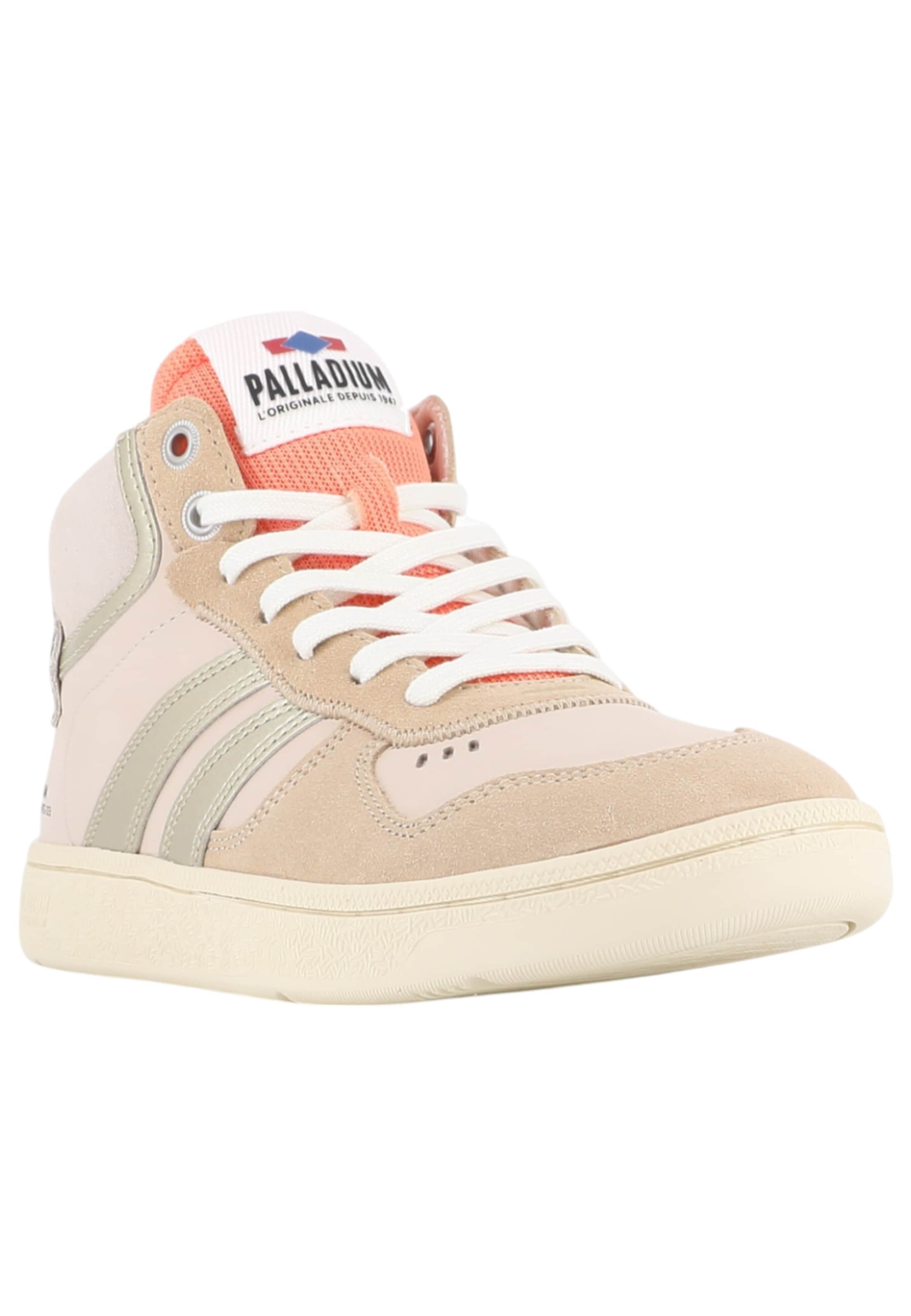 Palladium Sneaker 'Pallacup' in camel / hummer / rosa / silber, Produktansicht
