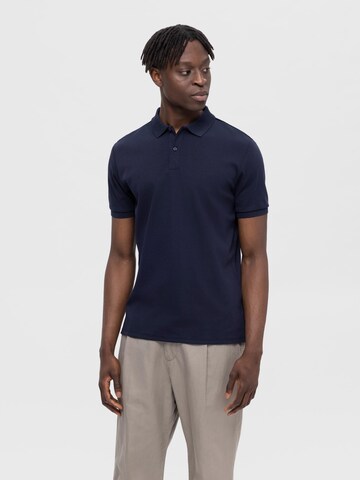 SELECTED HOMME Poloshirt 'Toulouse' in Blau