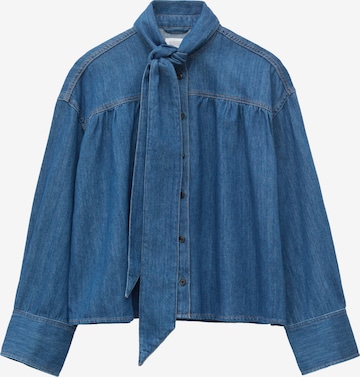 & Other Stories Bluse in Blau: Vorderseite