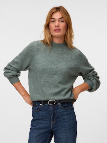 VERO MODA Trui 'VMLEAF' in Groen: voorkant