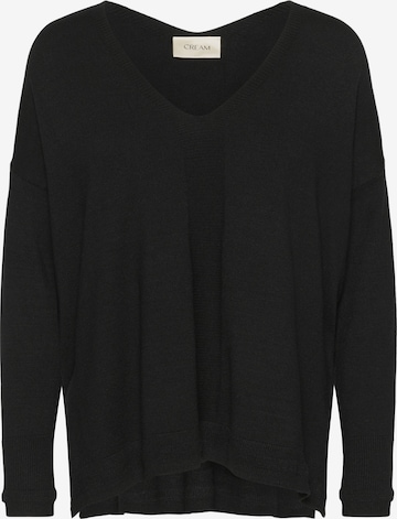 Cream Sweater 'Dela' in Black: front