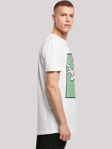 Maglietta 'Looney Tunes Bugs Bunny Funny Face' di F4NT4STIC in bianco