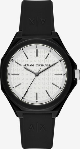 ARMANI EXCHANGE Analoguhr in Schwarz: predná strana