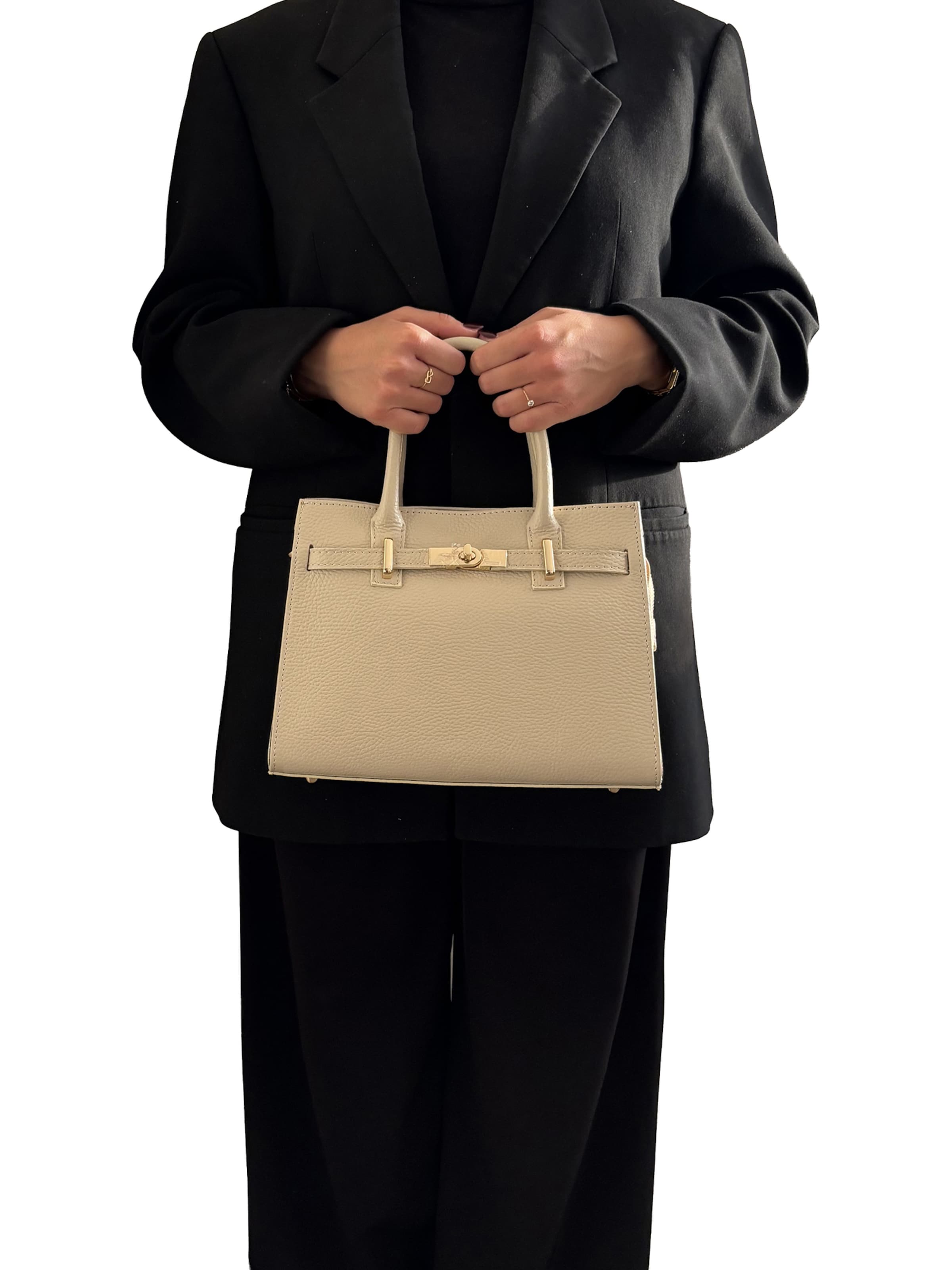 CHICCA BORSE Handtasche in Beige: Vorderseite