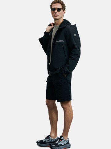 Lufian Between-season jacket 'KING' in Black