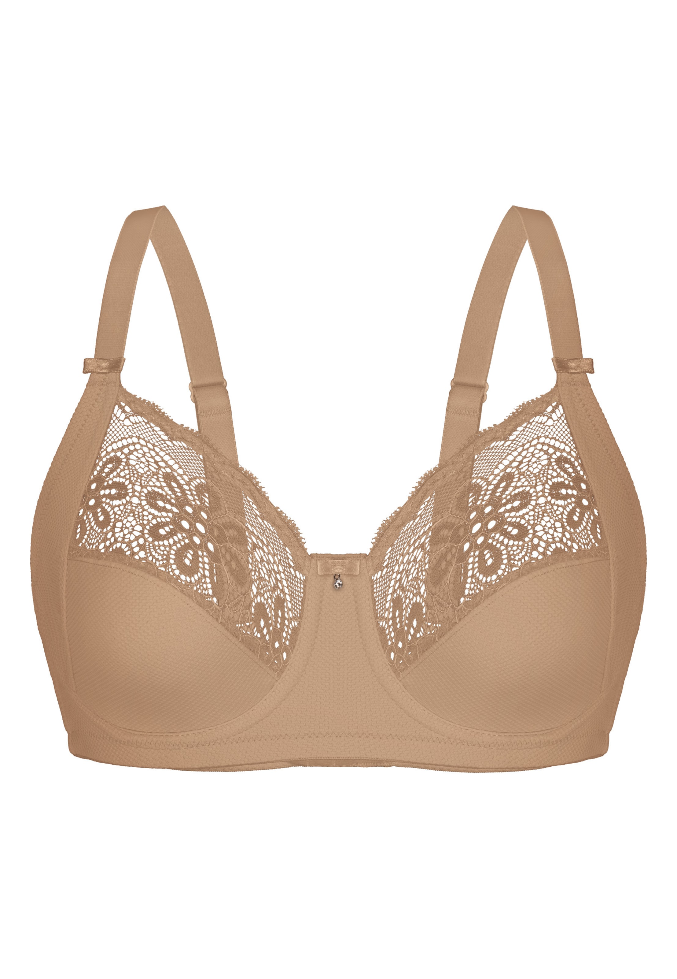 Invisible Soutien-gorge 'IMPRESSIVE JACQUARD' sassa en marron : devant