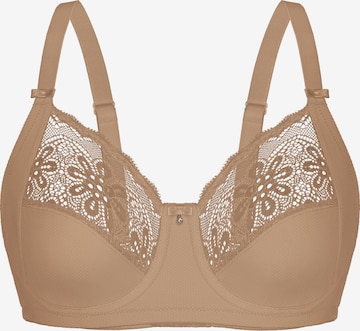 Soutien-gorge 'IMPRESSIVE JACQUARD' sassa en marron : devant