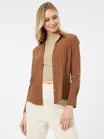 MORE & MORE Blouse in Brown: front