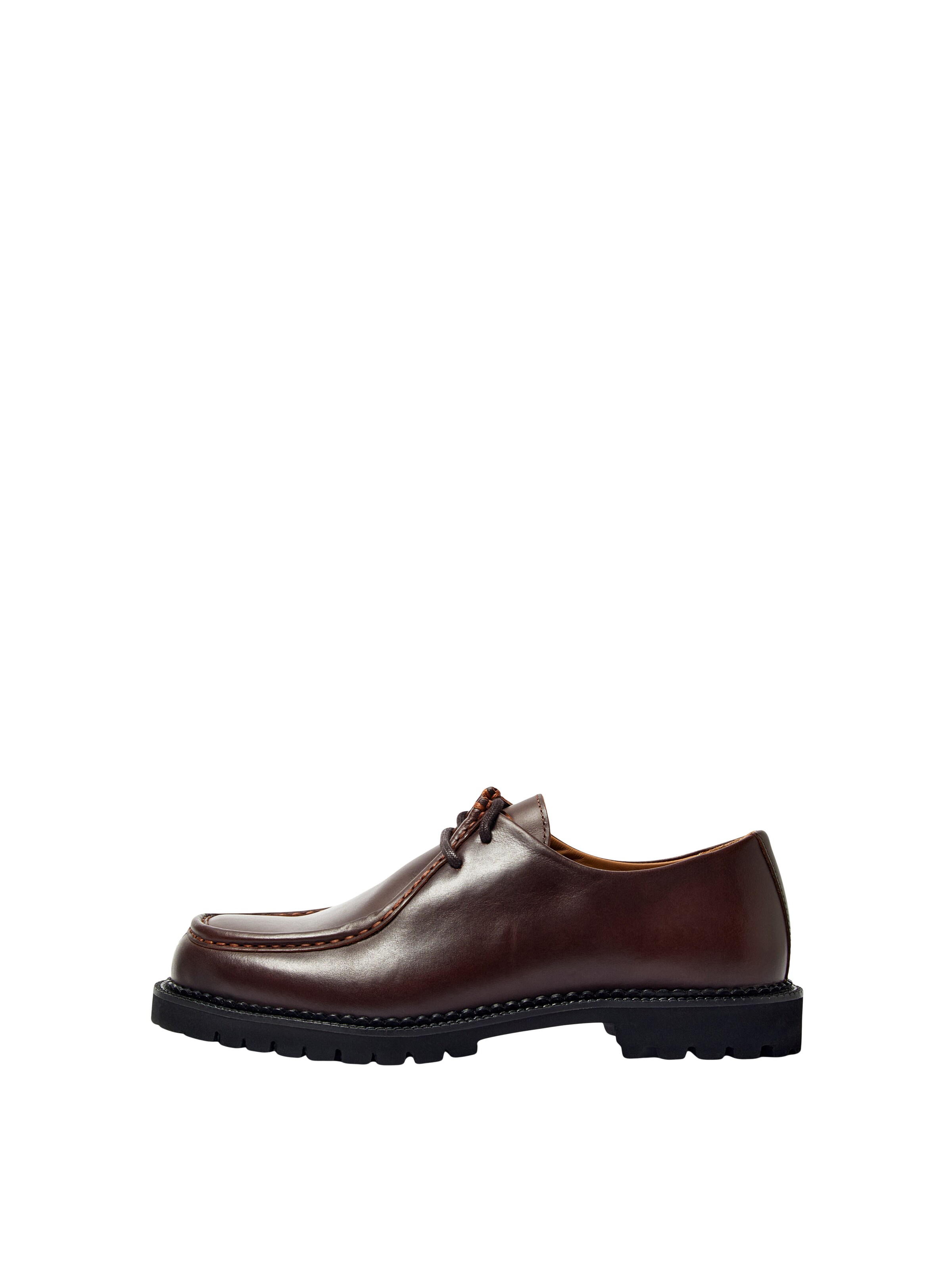 SELECTED Snøresko 'SLHHECTOR' i brun: forside