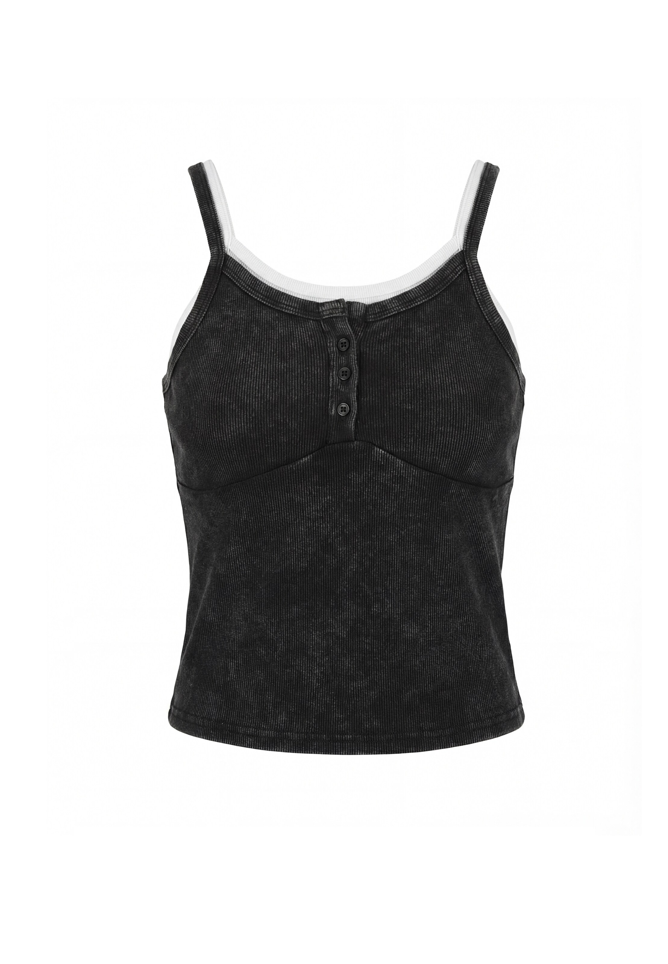 myMo ROCKS Top in Zwart: voorkant