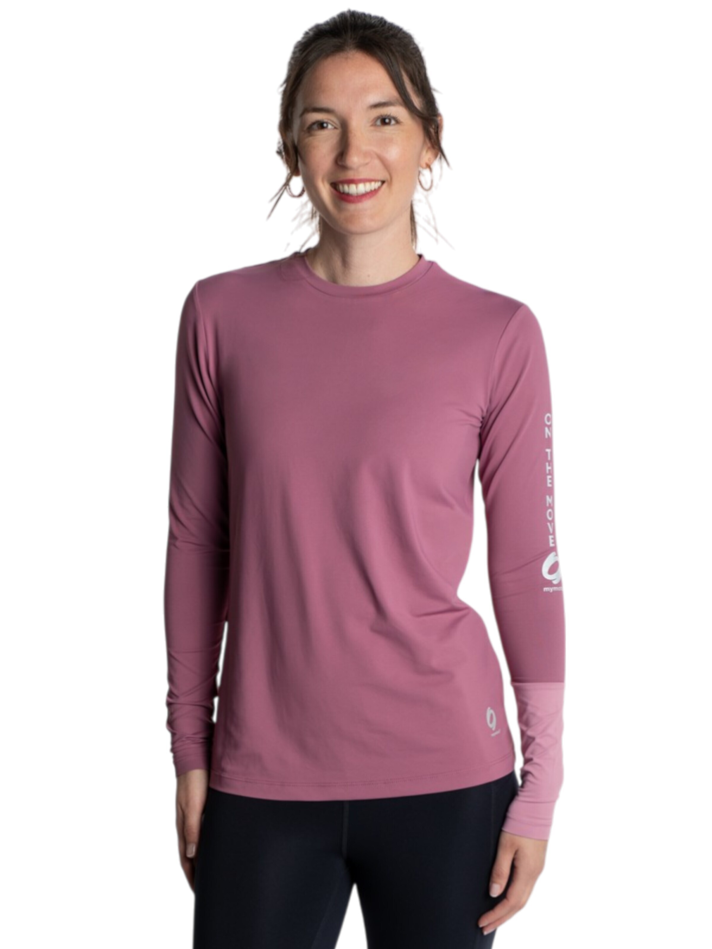 mymotus Performance Shirt 'mymotus®, ladies sport shirt with reflective details RW35' in Red: front