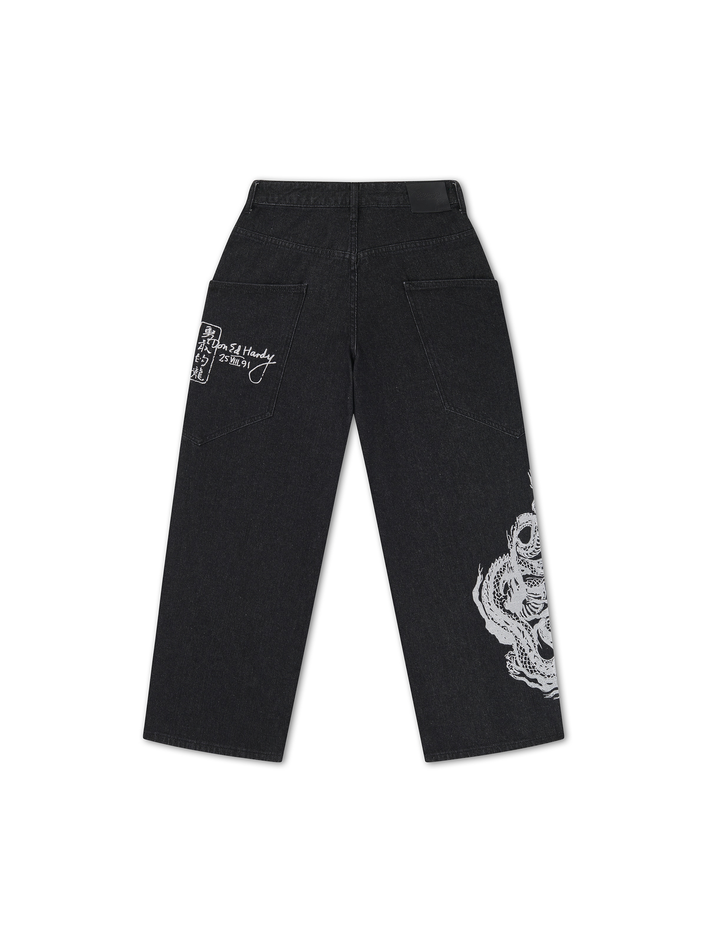 Ed Hardy Loosefit Jeans i sort