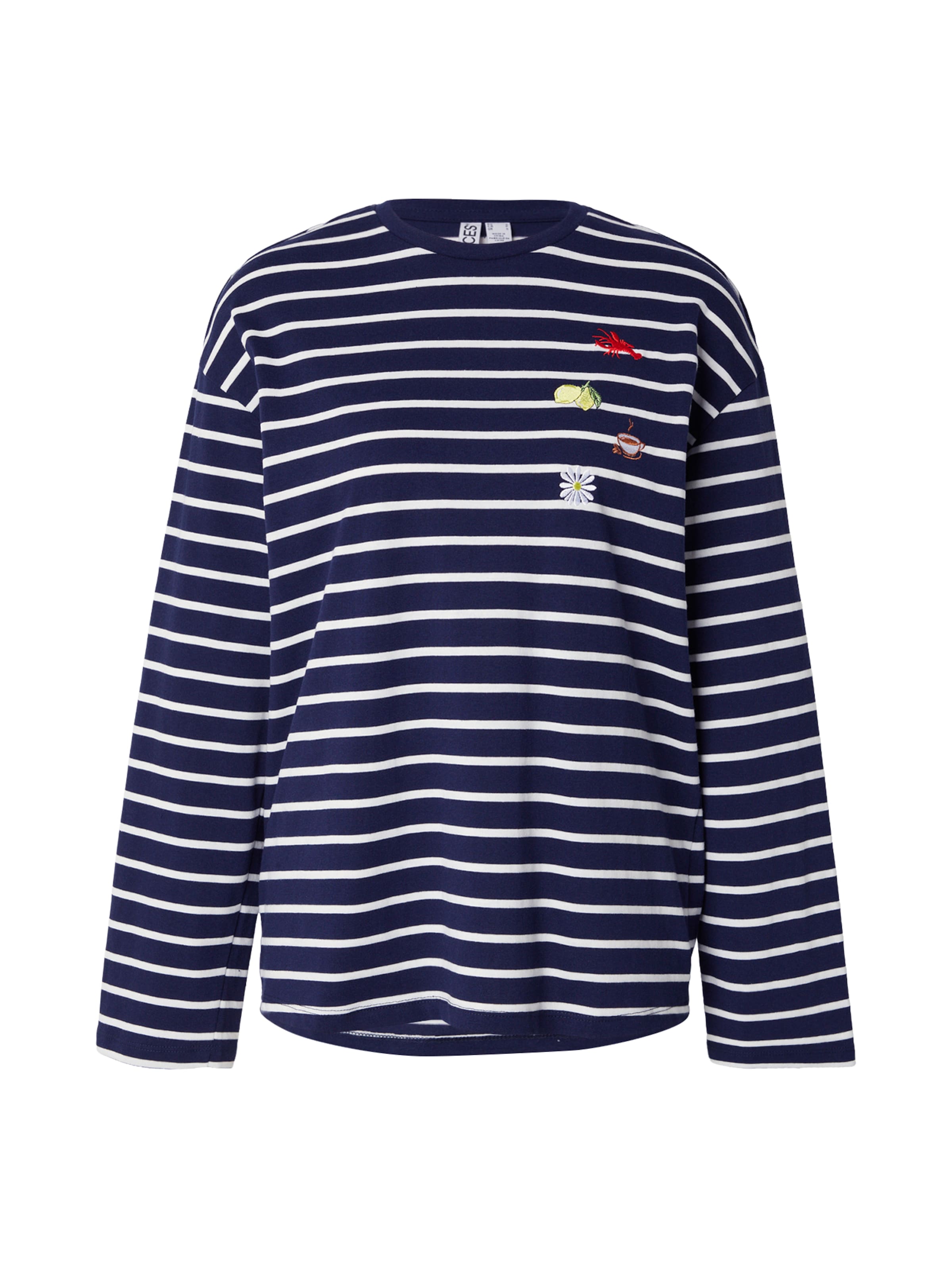 Tricou 'PCSADIE' de la PIECES pe albastru: față