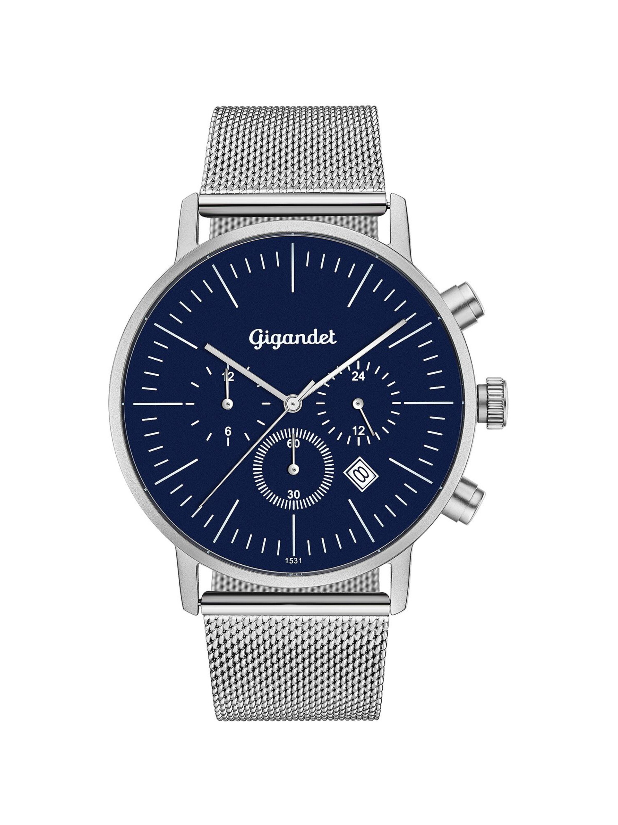 Montre à affichage analogique 'MINIMALISM III' Gigandet en argent : devant
