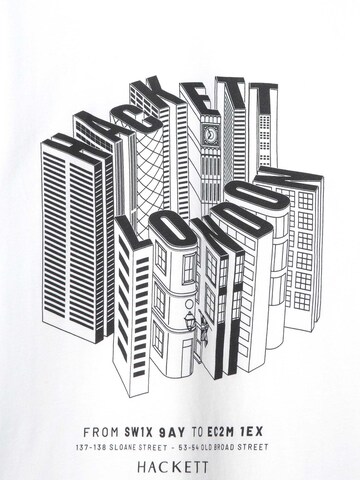 Hackett London T-Shirt 'Skyscraper' in Weiß