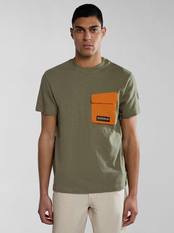 NAPAPIJRI Shirt in Green: front
