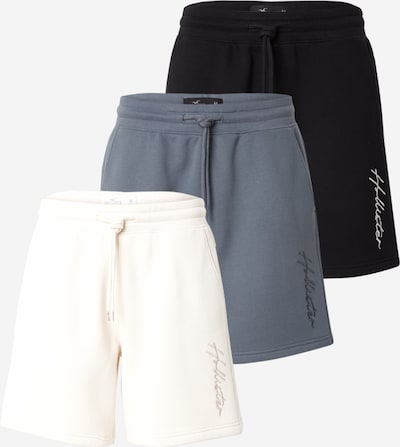 HOLLISTER Pantalon en crème / gris / noir, Vue avec produit