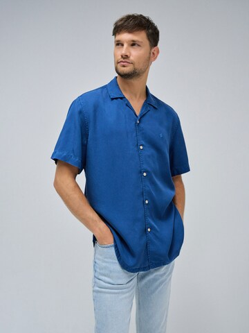Salsa Jeans Regular Fit Hemd in Blau: Vorderseite