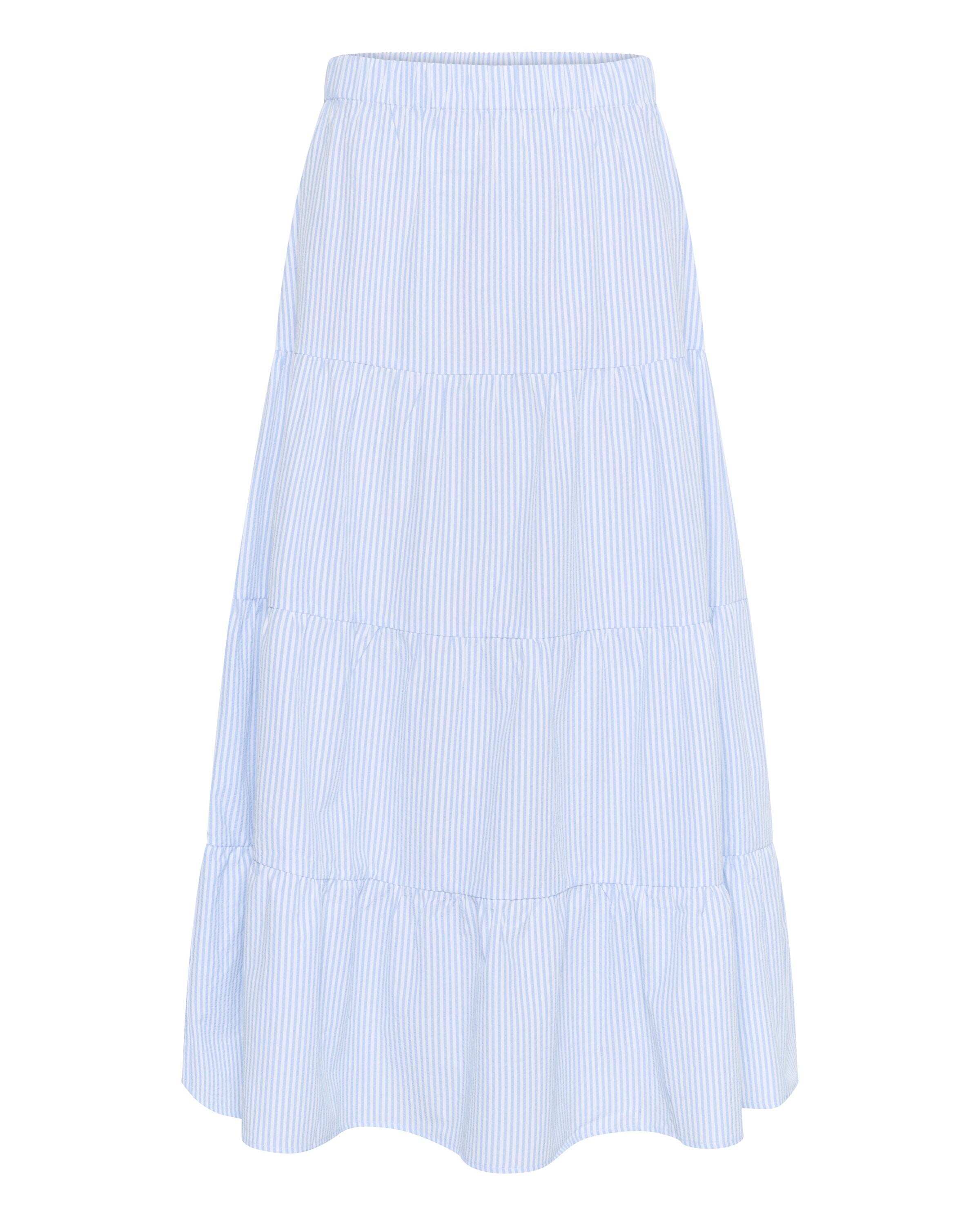 Cream Skirt 'Amala' in Blue: front