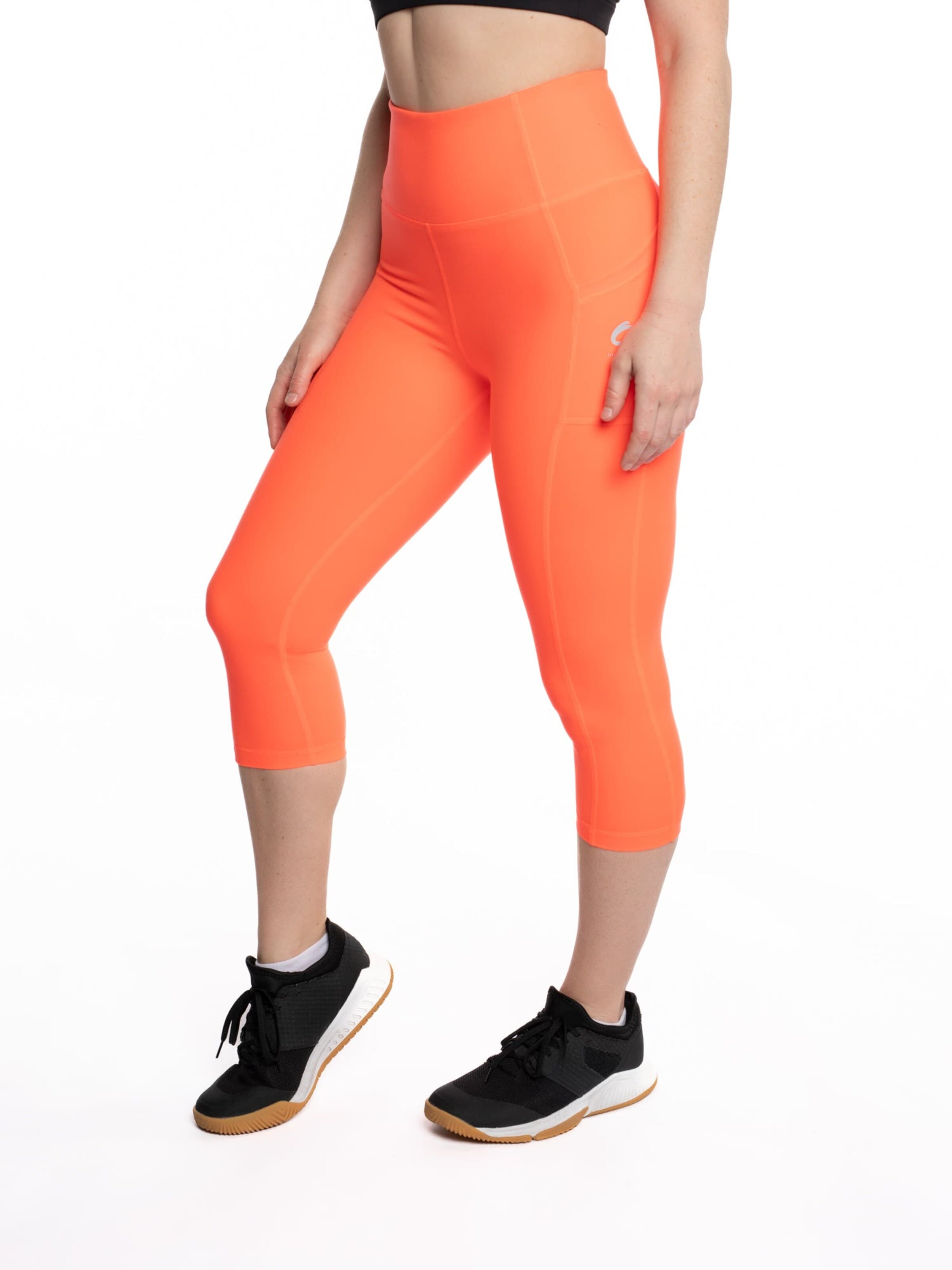 mymotus Skinny Sportovní kalhoty 'mymotus®, ladies tight 3/4 length, coral , RW51' – oranžová