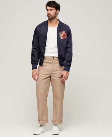 Superdry Between-Season Jacket 'Sukajan' in Blue