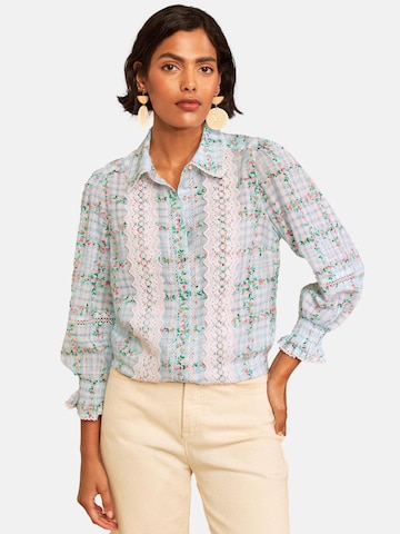 love & roses Bluse i blå: forside