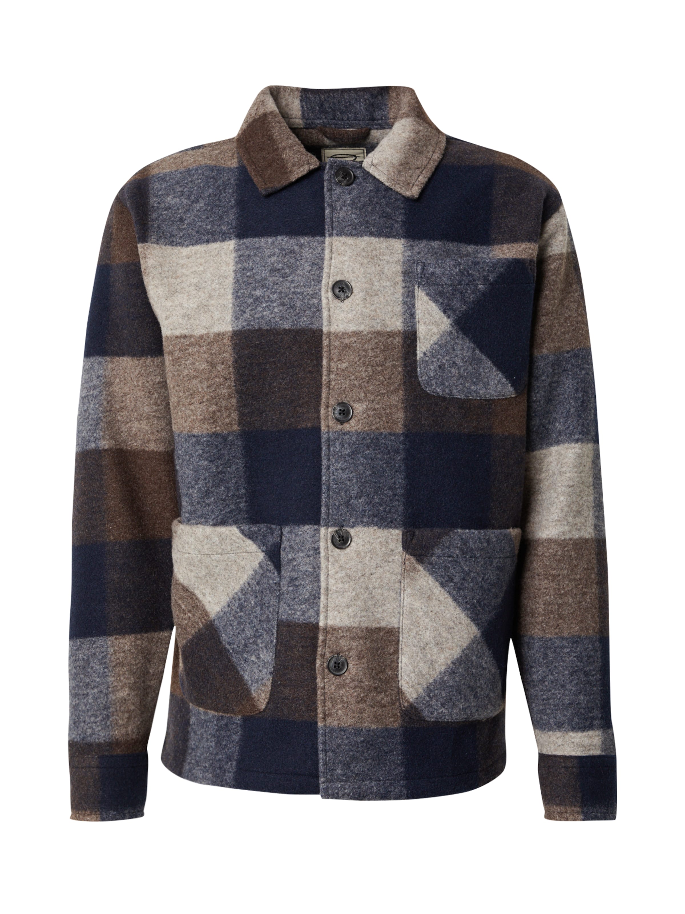 Key Largo Prechodná bunda 'Locarno' - béžová melírovaná / tmavomodrá / hnedá, Produkt