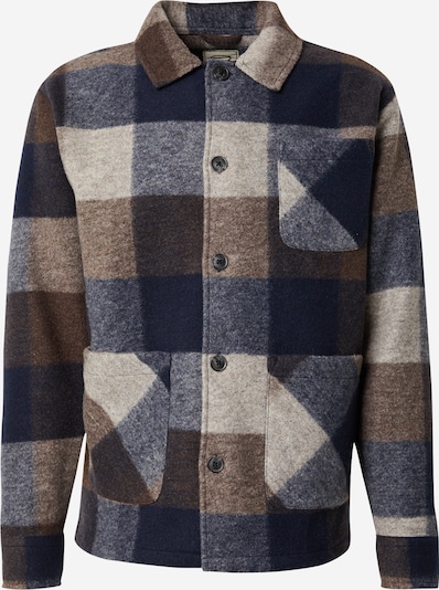 Key Largo Prijelazna jakna 'Locarno' u bež melange / tamno plava / smeđa, Pregled proizvoda