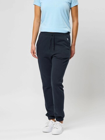 U.S. POLO ASSN. Tapered Housut 'India' värissä sininen: etupuoli