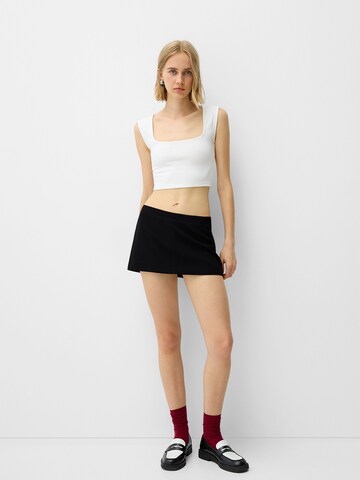 Skinny Pantalon Bershka en noir