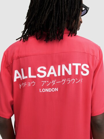 AllSaints Regular fit Skjorta 'UNDERGROUND' i rosa
