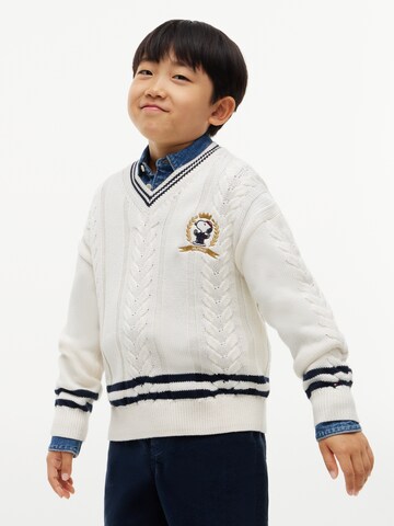 Pulover 'PEANUTS' de la TOMMY HILFIGER pe bej