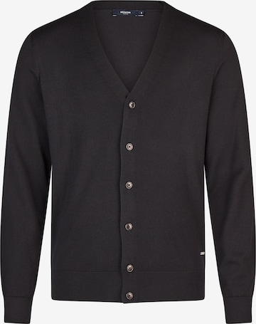 HECHTER PARIS Knit Cardigan in Black: front