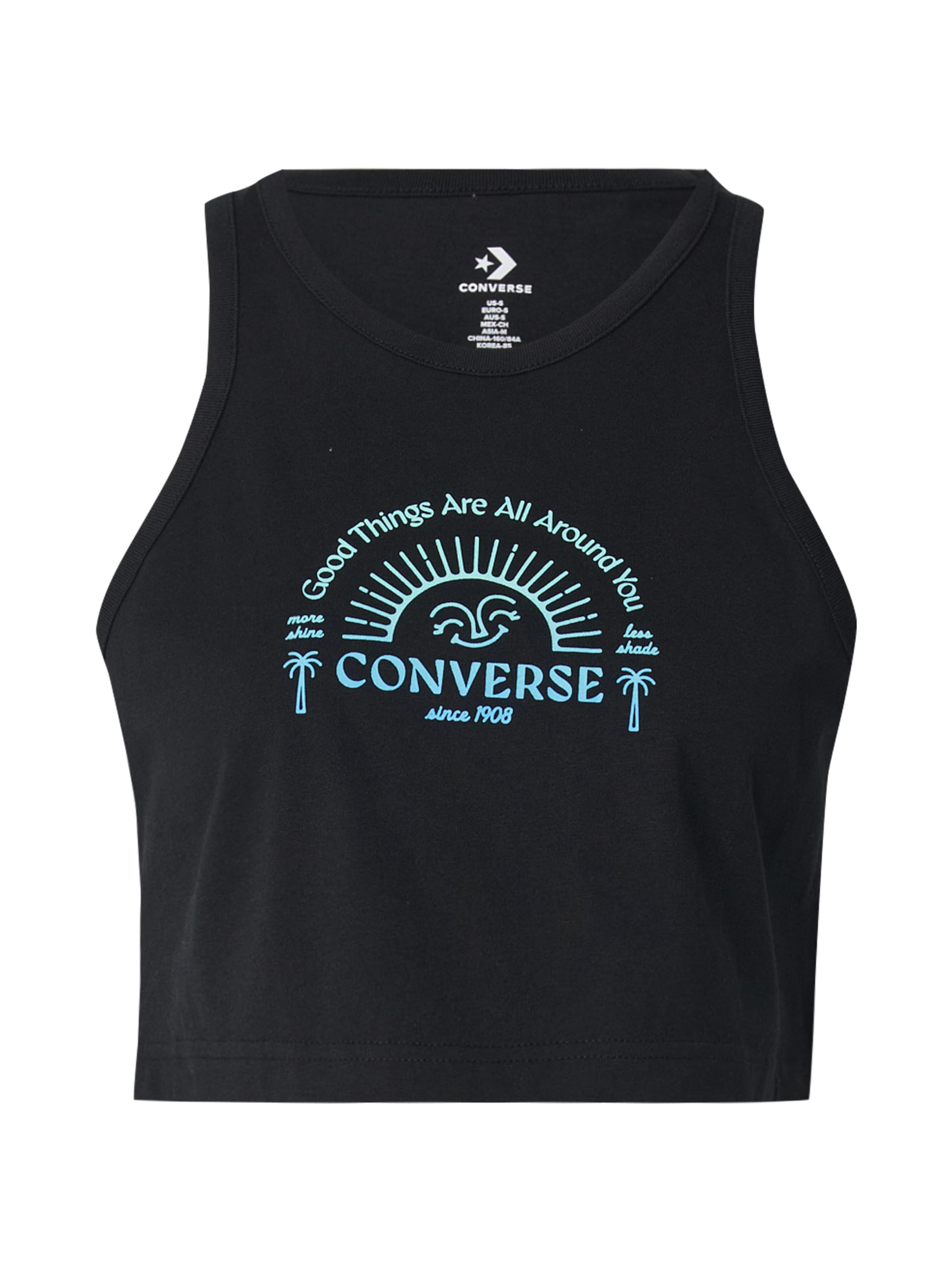 melns CONVERSE Topiņš 'GOOD VIBES': no priekšpuses